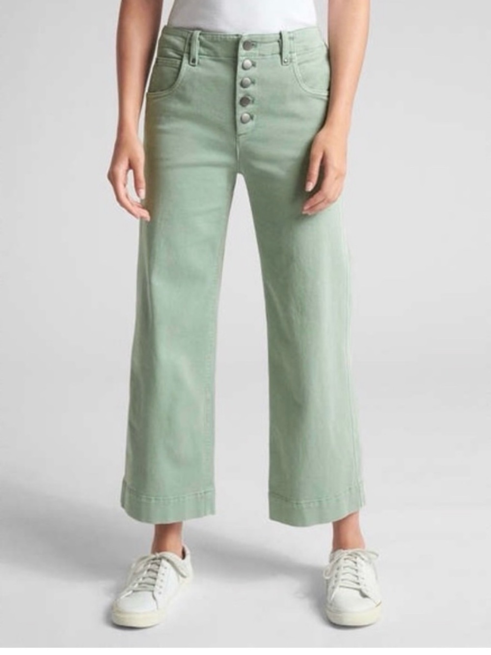GAP Wide Leg Light Sage Green Casual Pants